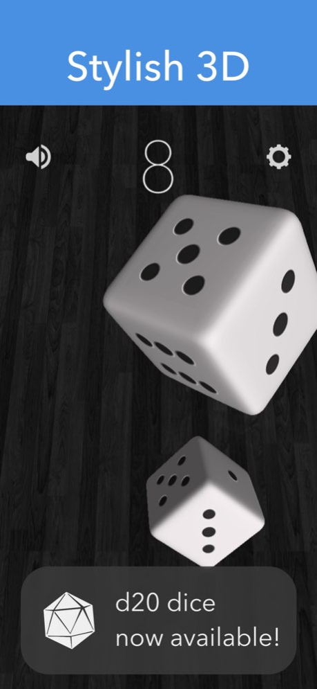 Dice X - 3D dice roller 1.9 Screenshot