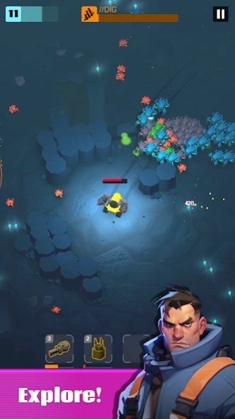 Dig Raid: galactic survivor  Screenshot