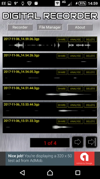Digital Audio Recorder 2.0.1 Screenshot