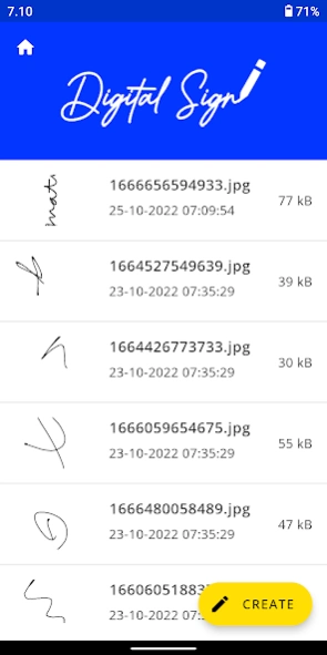 Digital Signature & Sign PDFs 2.0.7 Screenshot
