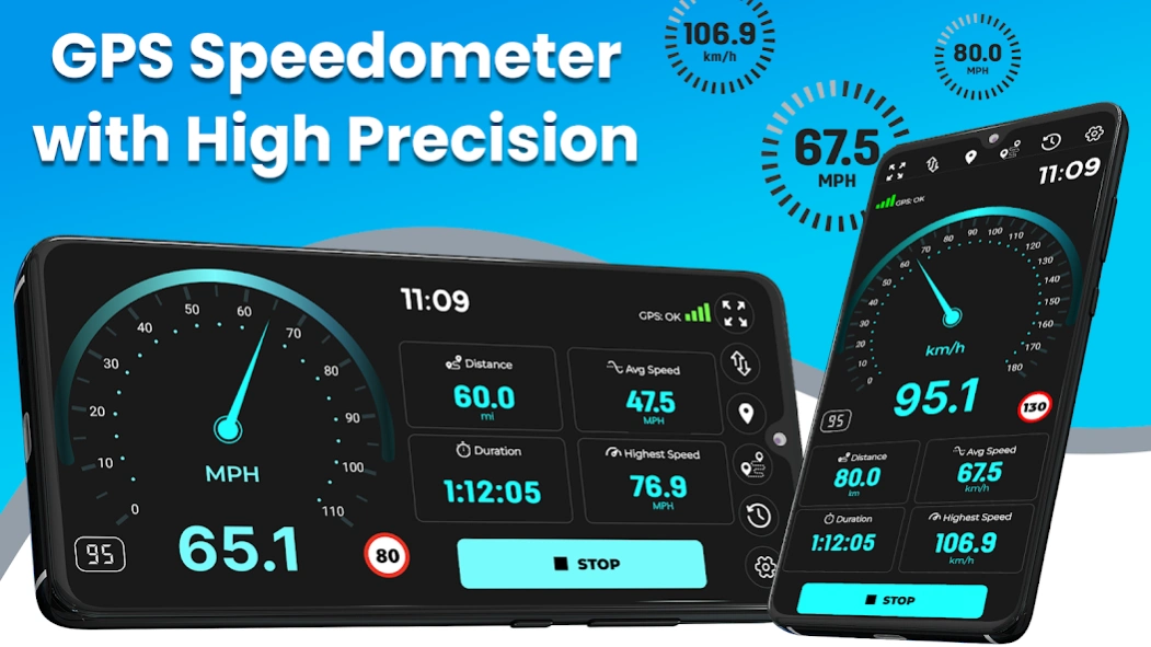 GPS Speedometer Odometer & HUD 7.9.47 Screenshot