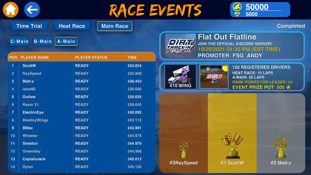Dirt Trackin Sprint Cars  Screenshot