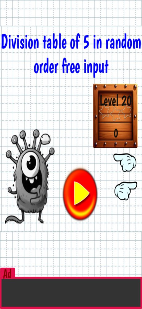 Division Tables Math 2511.01.01 Screenshot