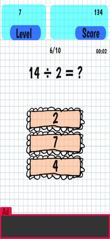 Division Tables Math 2511.01.01 Screenshot
