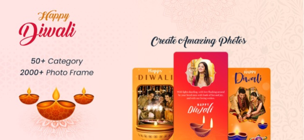 Diwali Photo Frame, Editor  Screenshot