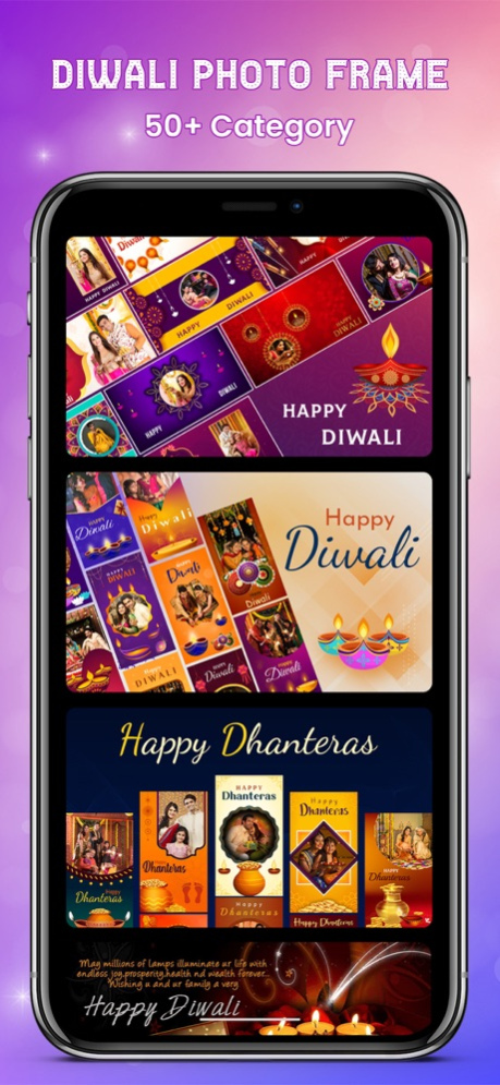 Diwali Photo Frame, Editor  Screenshot