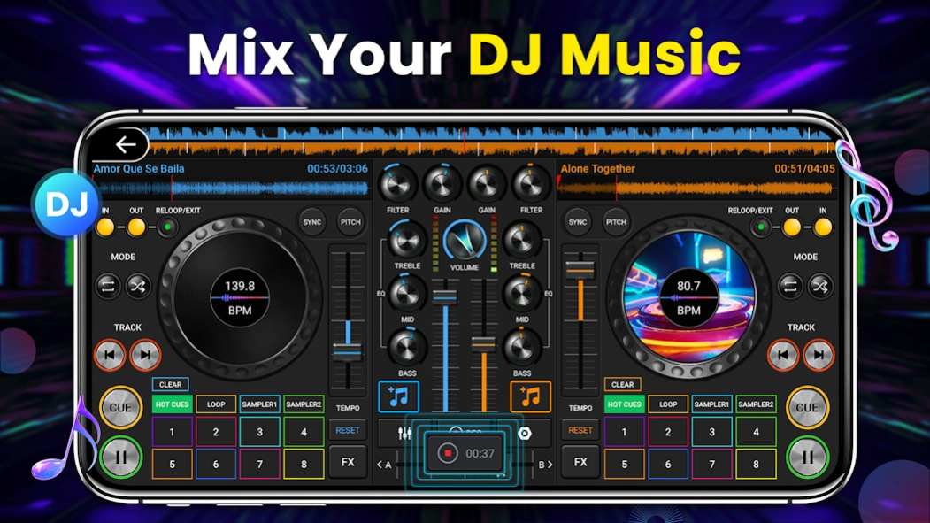 DJ Music Mixer - 3D DJ Player 2.0.7 Screenshot