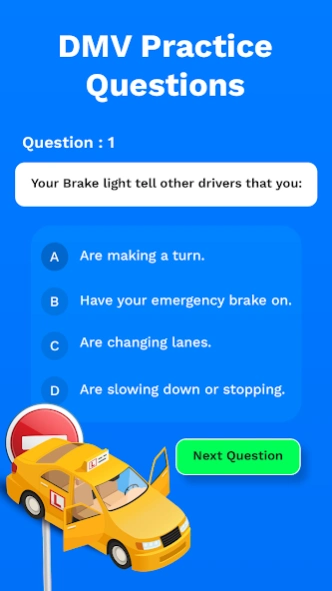 DMV Written Exam Practice App 3.0 Screenshot