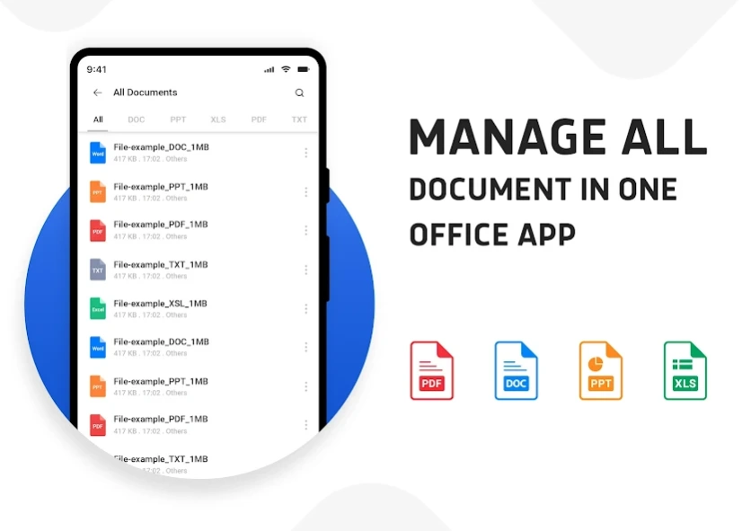 Document Reader PDF Word & XLS 2.3.7 Screenshot