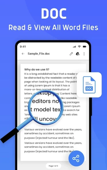 Document Reader PDF Word & XLS 2.3.7 Screenshot