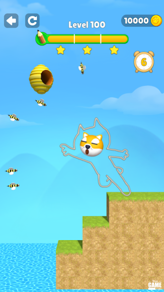 Doge vs Bee 3D: Draw to Save 1.31 Screenshot