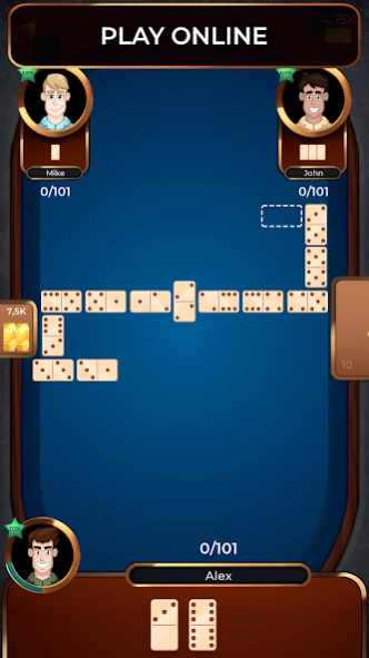 Dominoes Online 2-4 Players 1.7.4 Screenshot
