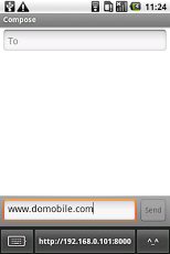 DoMobile ShareKeyboard 0.98 Screenshot