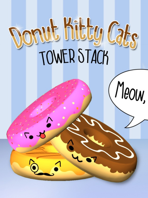 Donut Kitty Cats Tower Stack 3D 1.1 Screenshot
