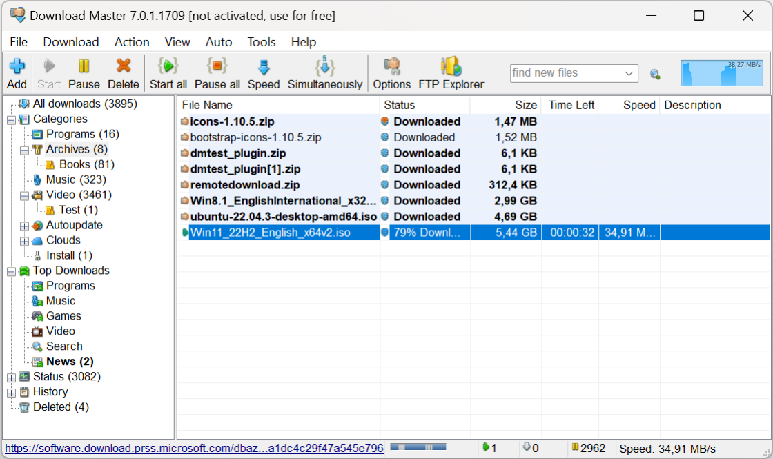 Download Master 7.3 Screenshot