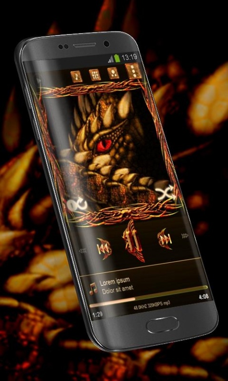 Dragon Poweramp Skin 1.4 Screenshot
