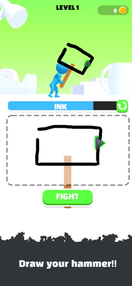 Draw Hammer - Drawing games 1.5.1 Screenshot