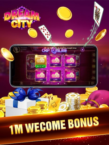 Dream City - Lucky 9, Color Game, Pusoy, Tongits 1.07 Screenshot