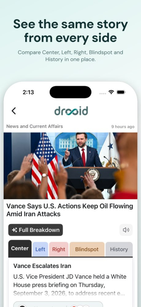 Drooid: News from All Sides 3.3.3 Screenshot