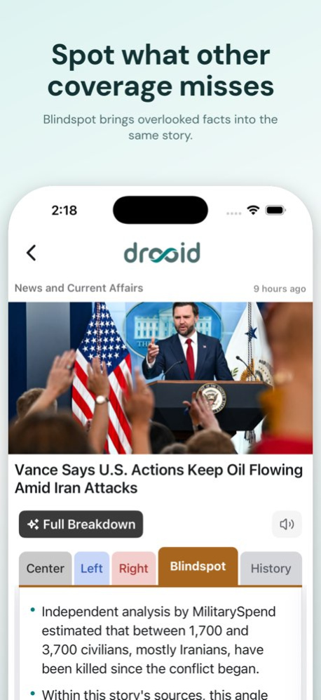 Drooid: News from All Sides 3.3.3 Screenshot