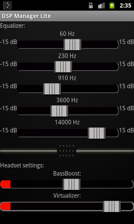 DSP Manager & Equalizer Pro 1.0.7 UI shots 1