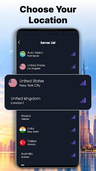 Dubai VPN - Fast & Secure 50.150.508 Screenshot