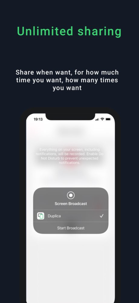Duplica - iOs Share Screen 2.6.0 Screenshot