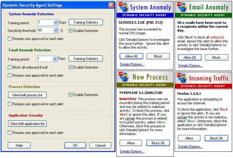 Dynamic Security Agent 1.0 Screenshot