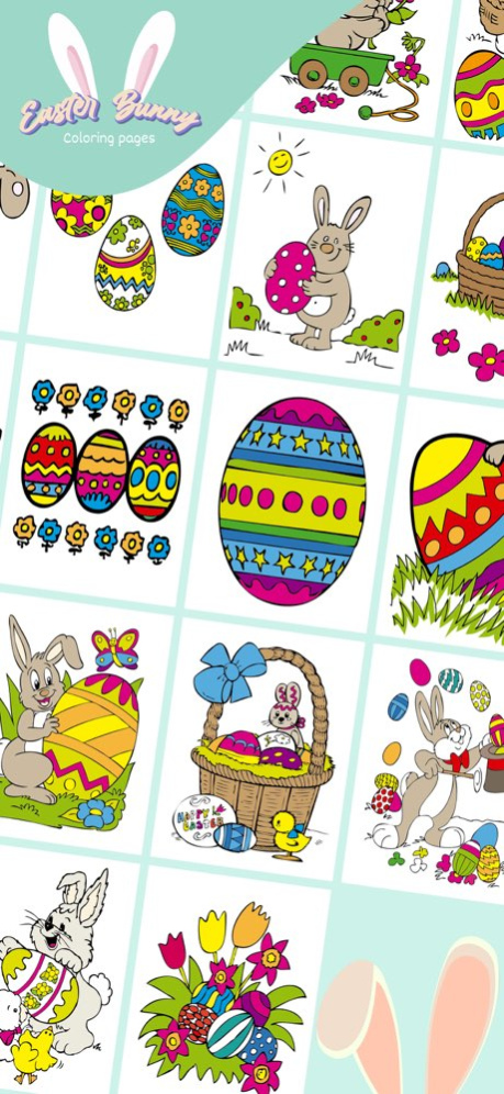 Easter bunny coloring pages 1.5 Screenshot