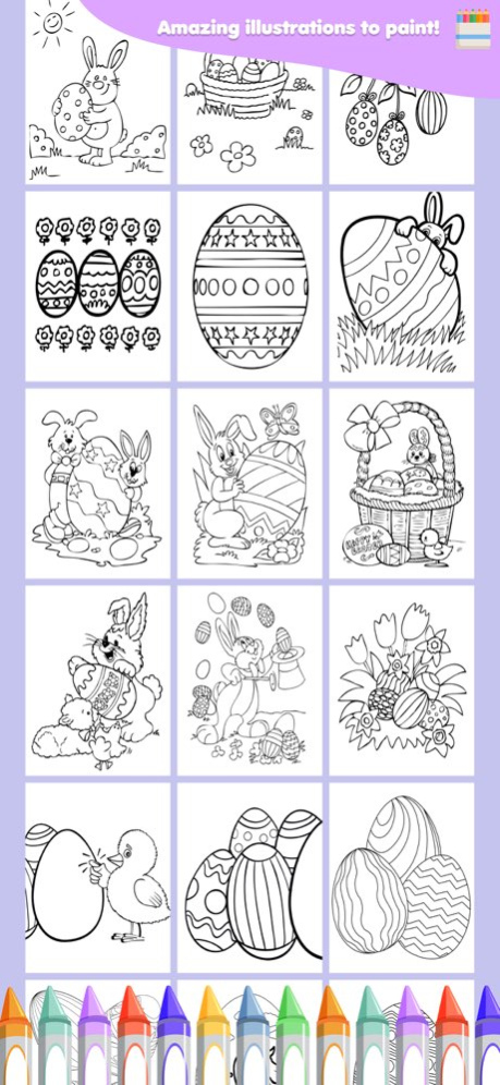 Easter bunny coloring pages 1.5 Screenshot
