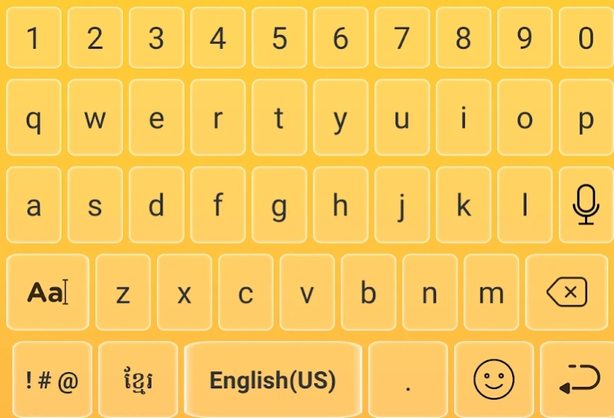 Easy Khmer keyboard  Screenshot