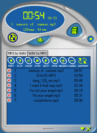 Easy MP3 Wav Converter 2.5.2 Screenshot