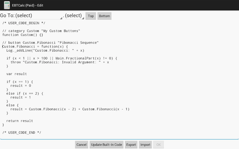 Programmable RPN Calc (Paid)  Screenshot