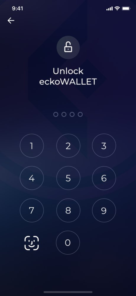 eckoWALLET 1.20.0 Screenshot