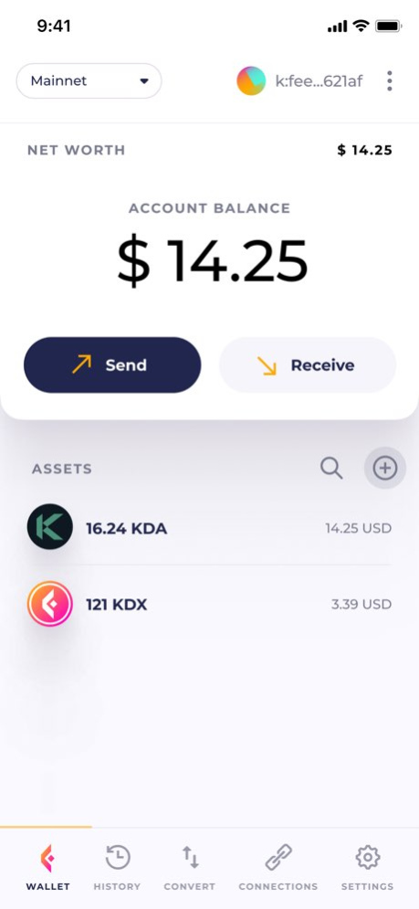 eckoWALLET 1.20.0 Screenshot
