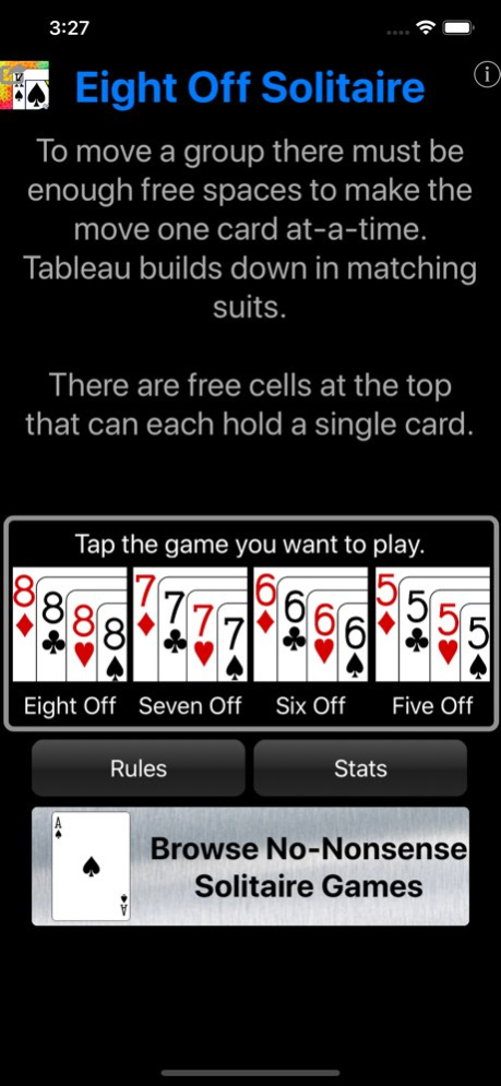 Eight Off Classic Solitaire 1.8 Screenshot