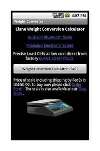 ELANE.NET Weight Converter 1.6 Screenshot