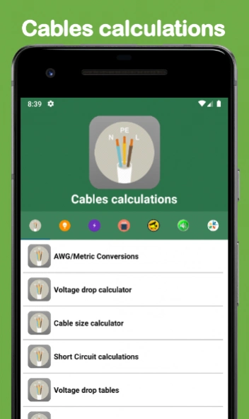 Electrical Calculations 37.0.0 Screenshot