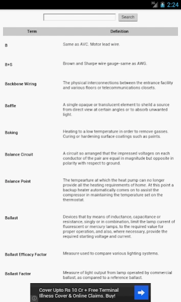 Electrical Terms 2.2 Screenshot