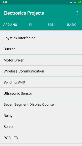 Electronic Projects  Screenshot