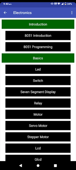 Electronics  Screenshot