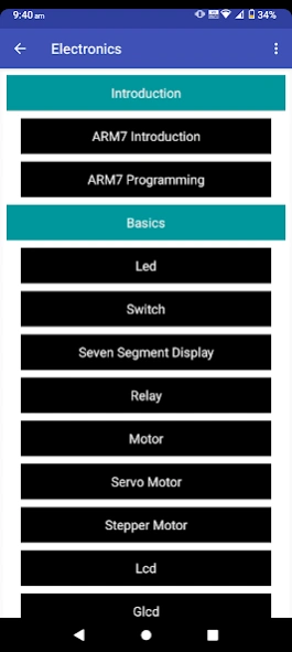 Electronics  Screenshot