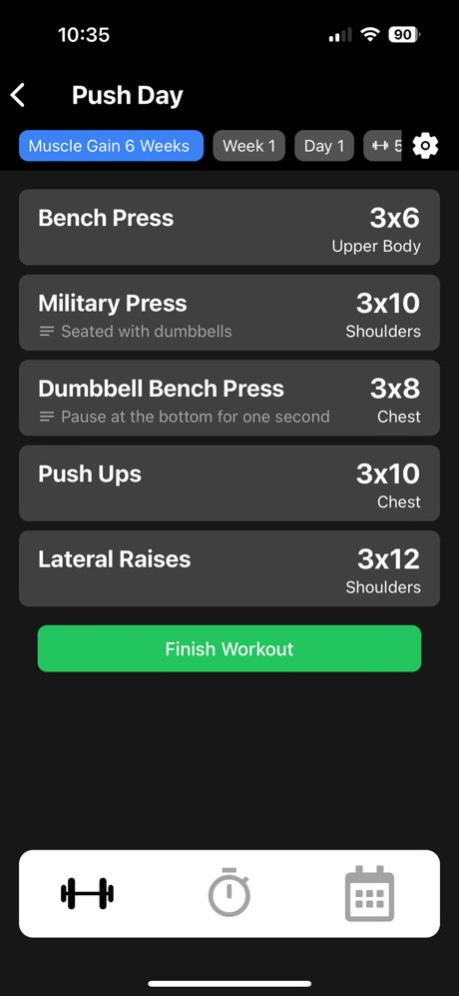 Element 26 Workout App 7.1.0 Screenshot