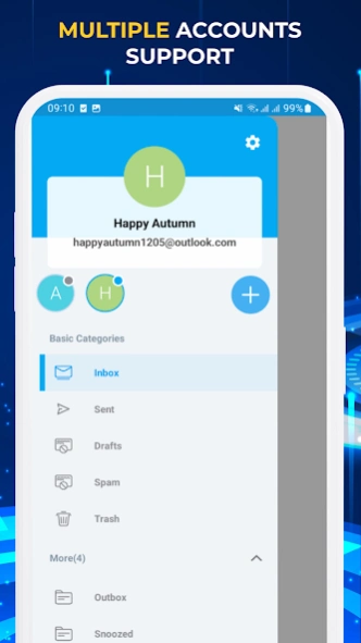 Email+ For Outlook & Hotmail 2.1.1.3 Screenshot
