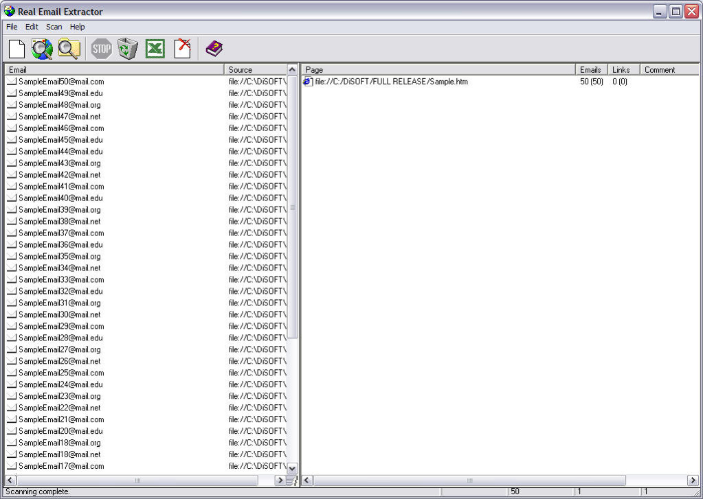 Email Grabber Plus 5.1 Screenshot