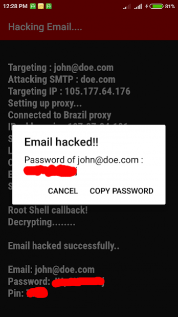 Email Hacker Simulator 1.05 Screenshot