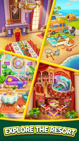 Seaside Resort: Match 3 2.48 Screenshot
