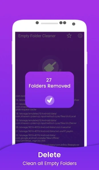 Empty Folder Cleaner - Delete 1.7 Screenshot