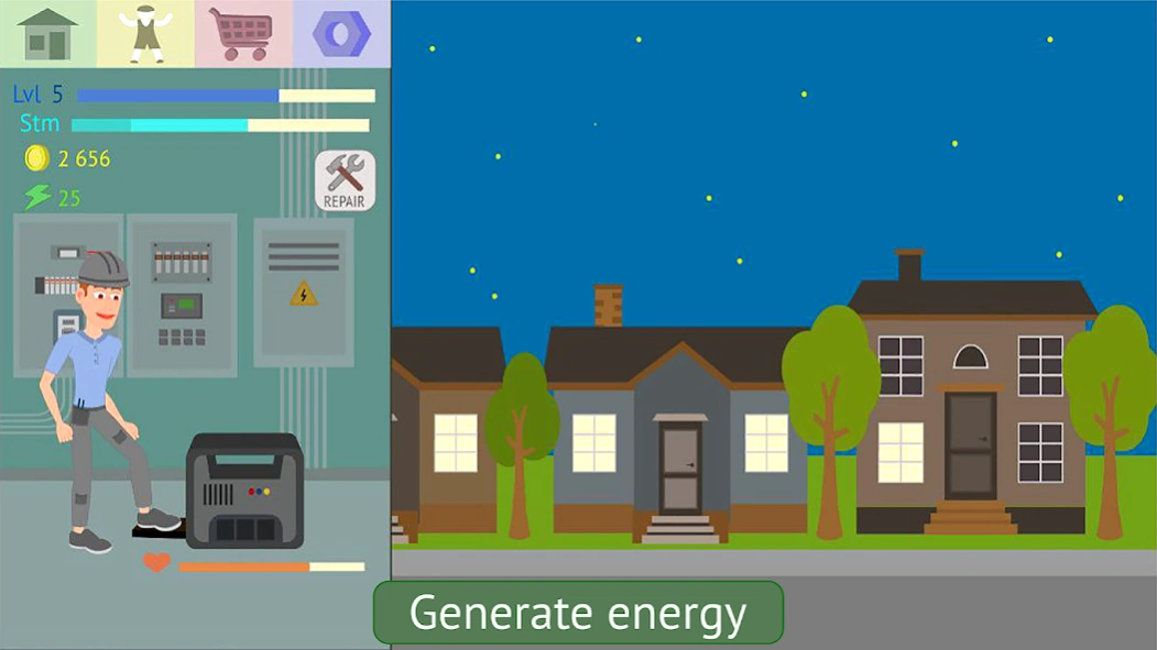 Energy Clicker: Light up world 1.1.2 Screenshot