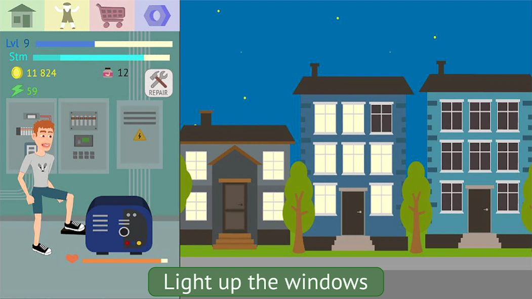 Energy Clicker: Light up world 1.1.2 Screenshot